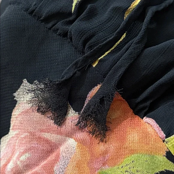 Vintage Betsey Johnson Size Small Dark Floral Mini Dress Dainty Feminine 90’s - Picture 9 of 16